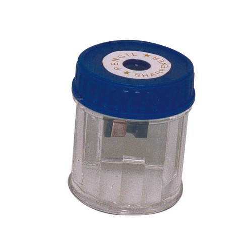 SINGLE HOLE PLASTIC BARREL PENCIL SHARPENER 